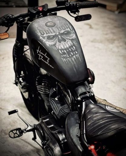 Vintage American Biker Motorcycle Decal