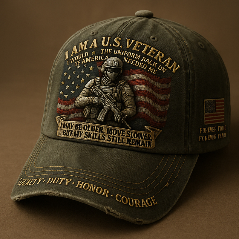 Patriotic Veterans Art Print Hat