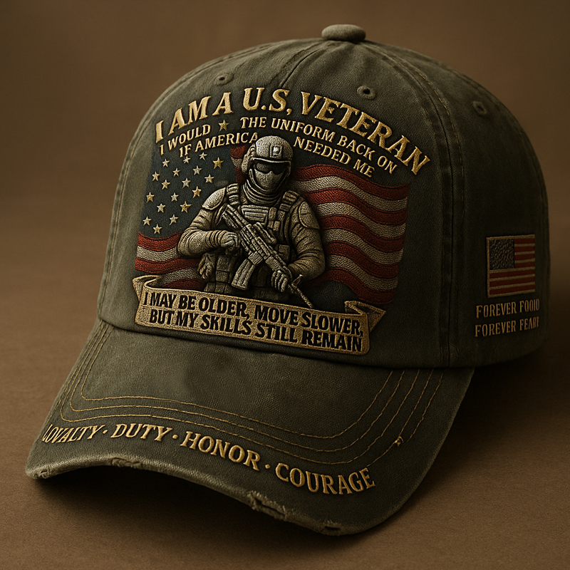 Patriotic Veterans Art Print Hat