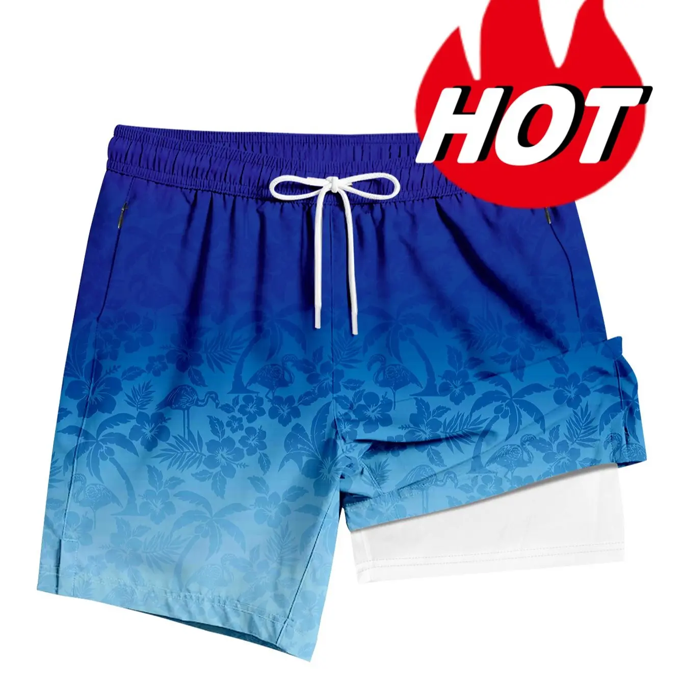 ABSECAI 2026 Men's 2-in-1 Swim Trunks,Compression Liner 6",Quick Dry,Zipper Pockets,TikTok Trend,quick dry swim truk eeshorts,clothing shorts,stylebeach swimminng,Shorts for Summer,Outdoorfun tiktokshopspringglowup #Summervibes