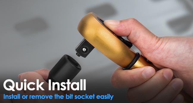 1/4 3/8 1/2-inch Drive Click Torque Wrench, 8Pcs Torque Wrench Set 10-220in.lb, 10-45ft.lb, 10-160ft.lb with Adapters, ±3% Accuracy, 72-Tooth Dual Scale Torque Wrenches for Bike, Moto, Car Repair wrenches torque wrench