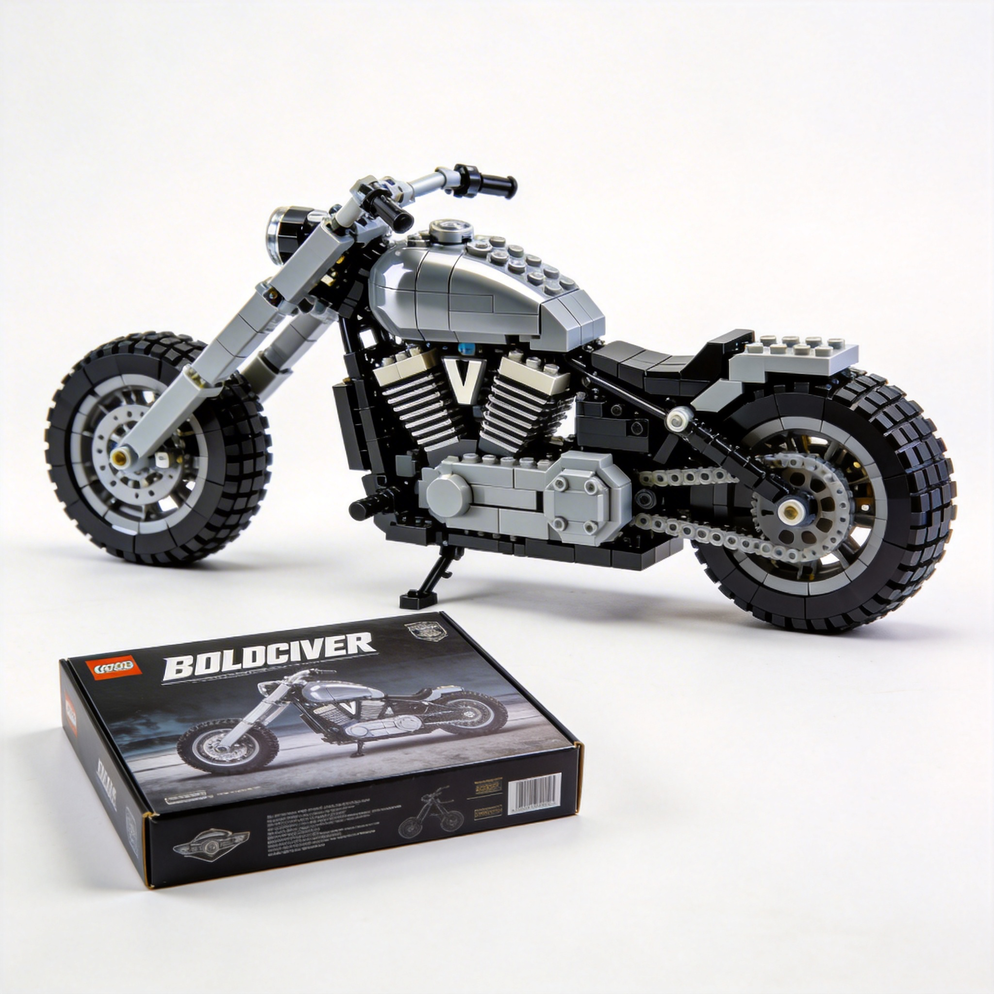 Adult Harley-Davidson motorcycle building blocks