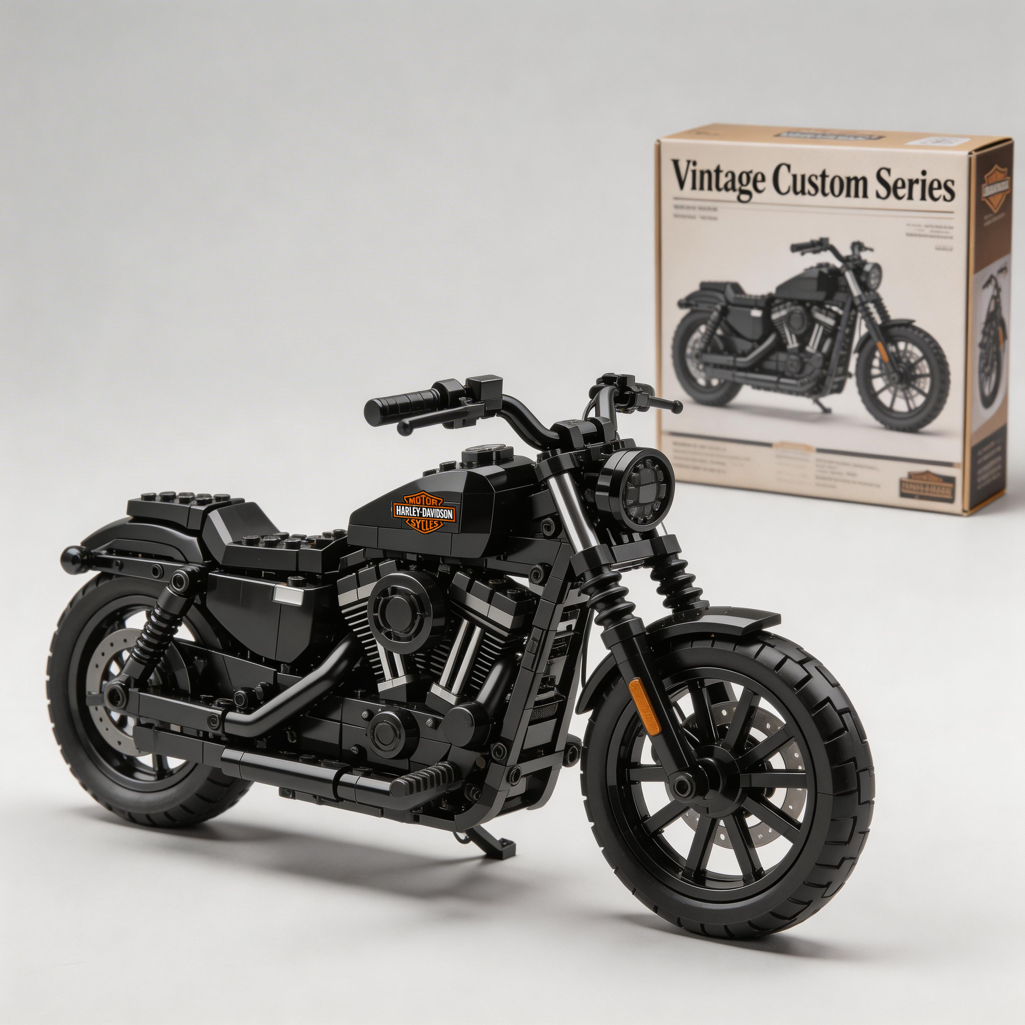 Harley-Davidson motorcycle building blocks