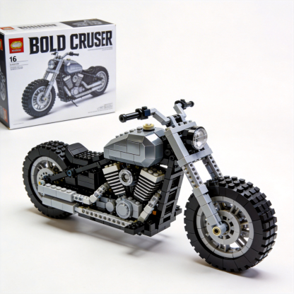 Adult Harley-Davidson motorcycle building blocks