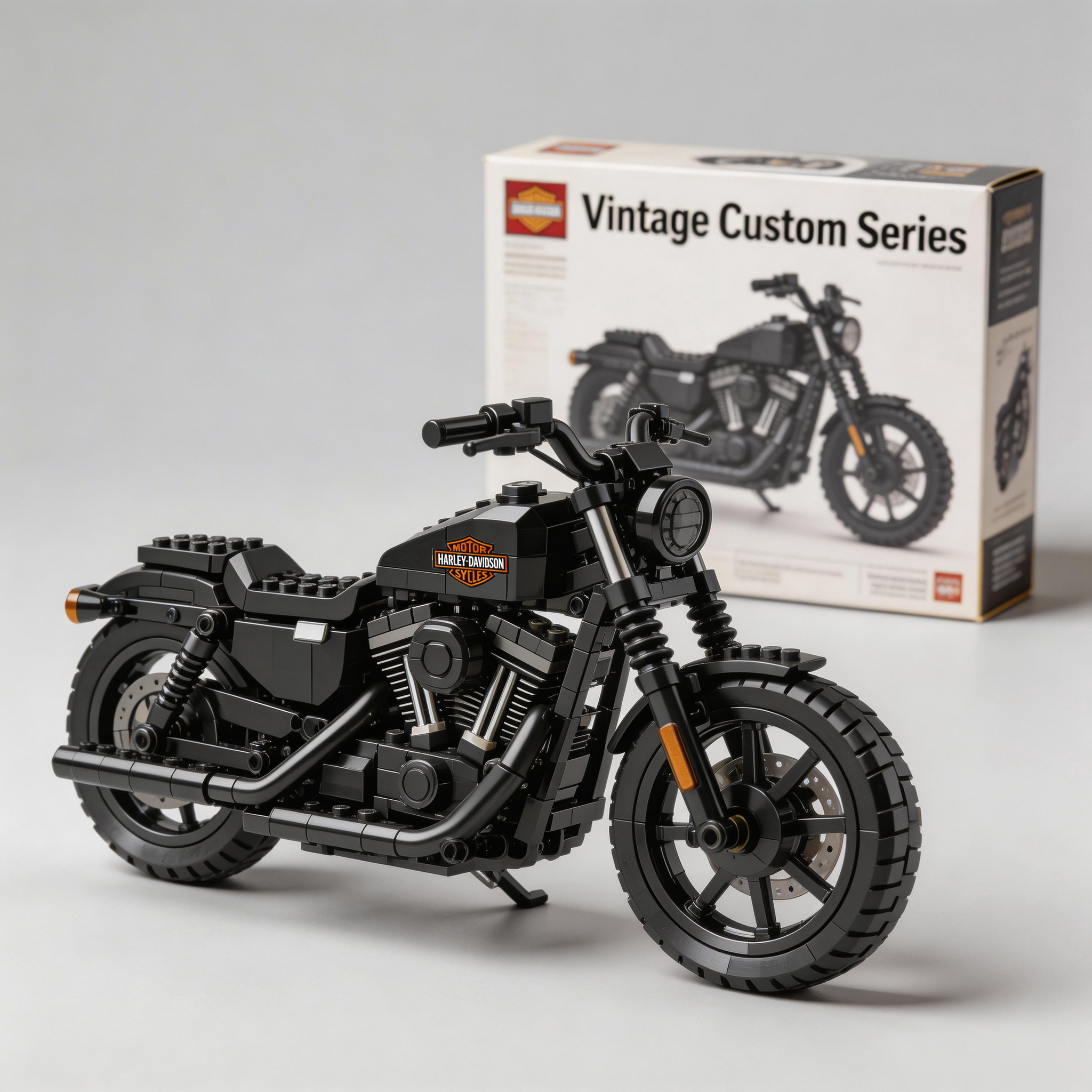 Harley-Davidson motorcycle building blocks