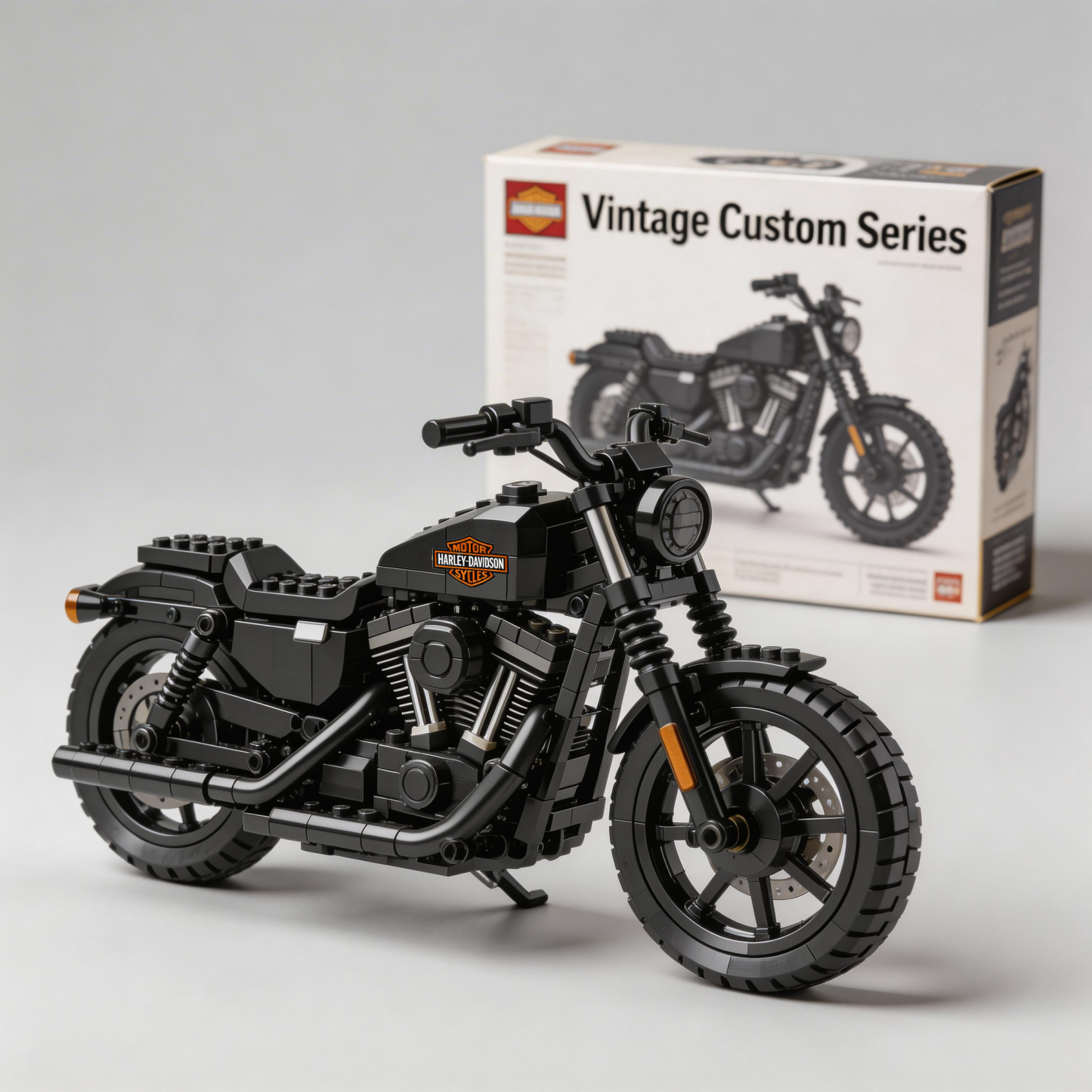 Harley-Davidson motorcycle building blocks
