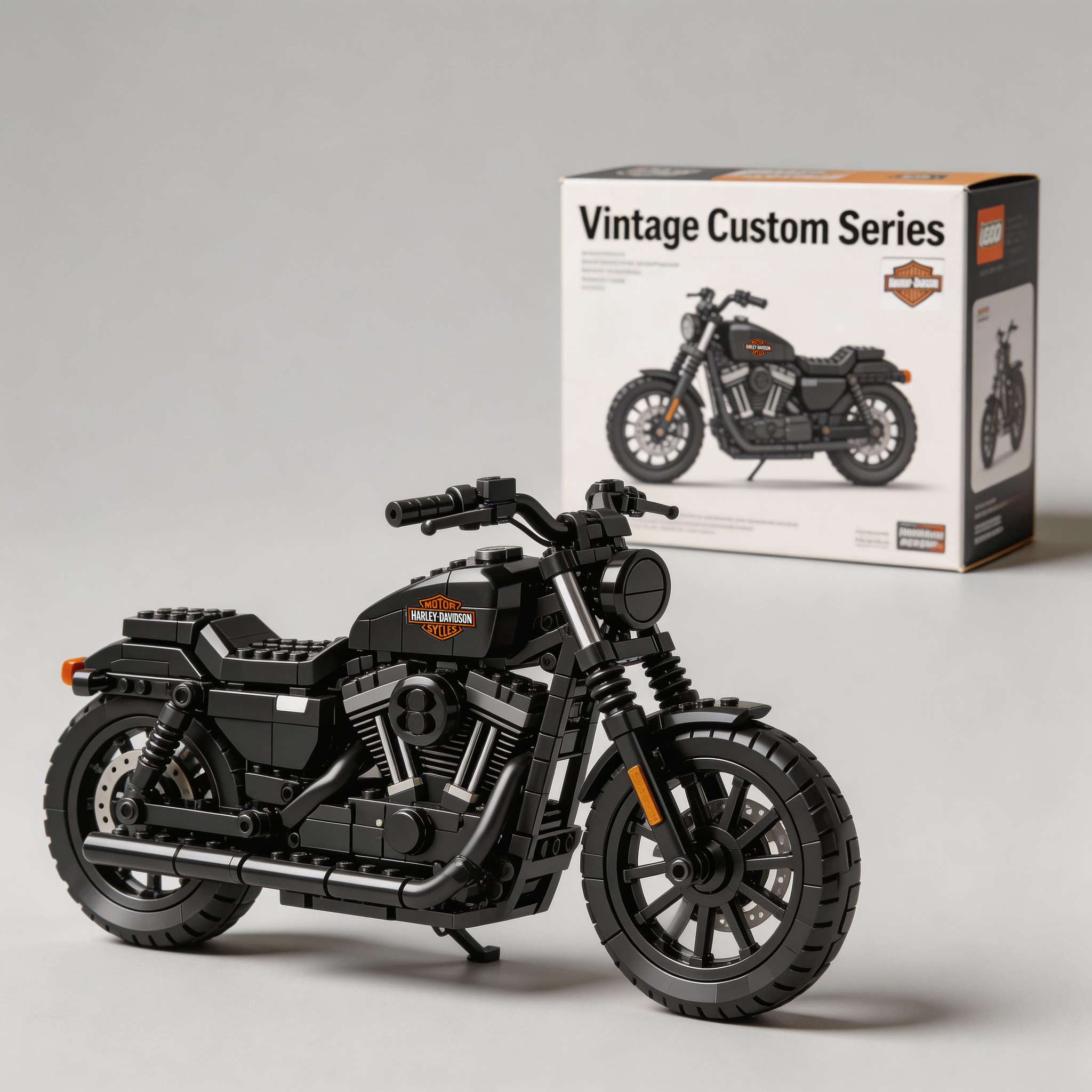 Harley-Davidson motorcycle building blocks
