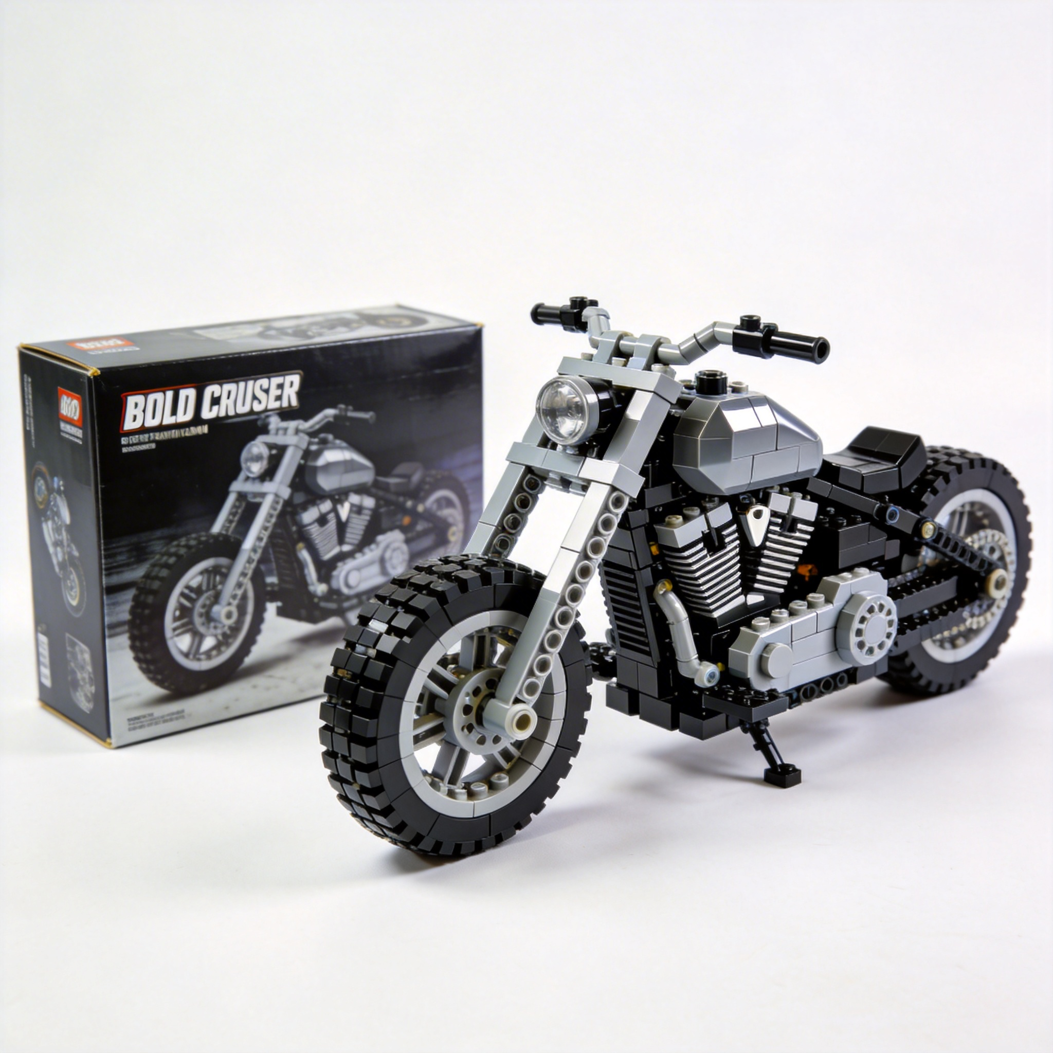 Adult Harley-Davidson motorcycle building blocks