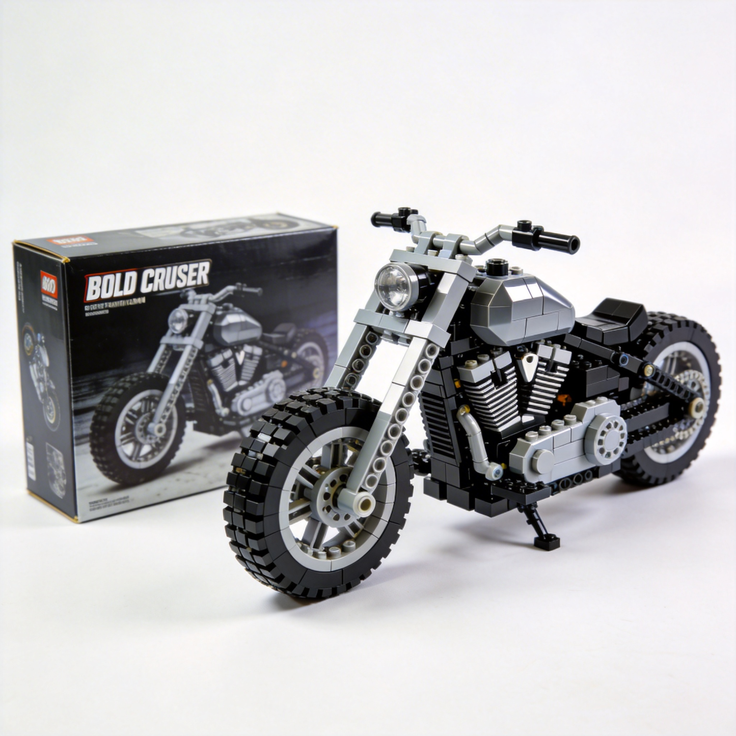 Adult Harley-Davidson motorcycle building blocks
