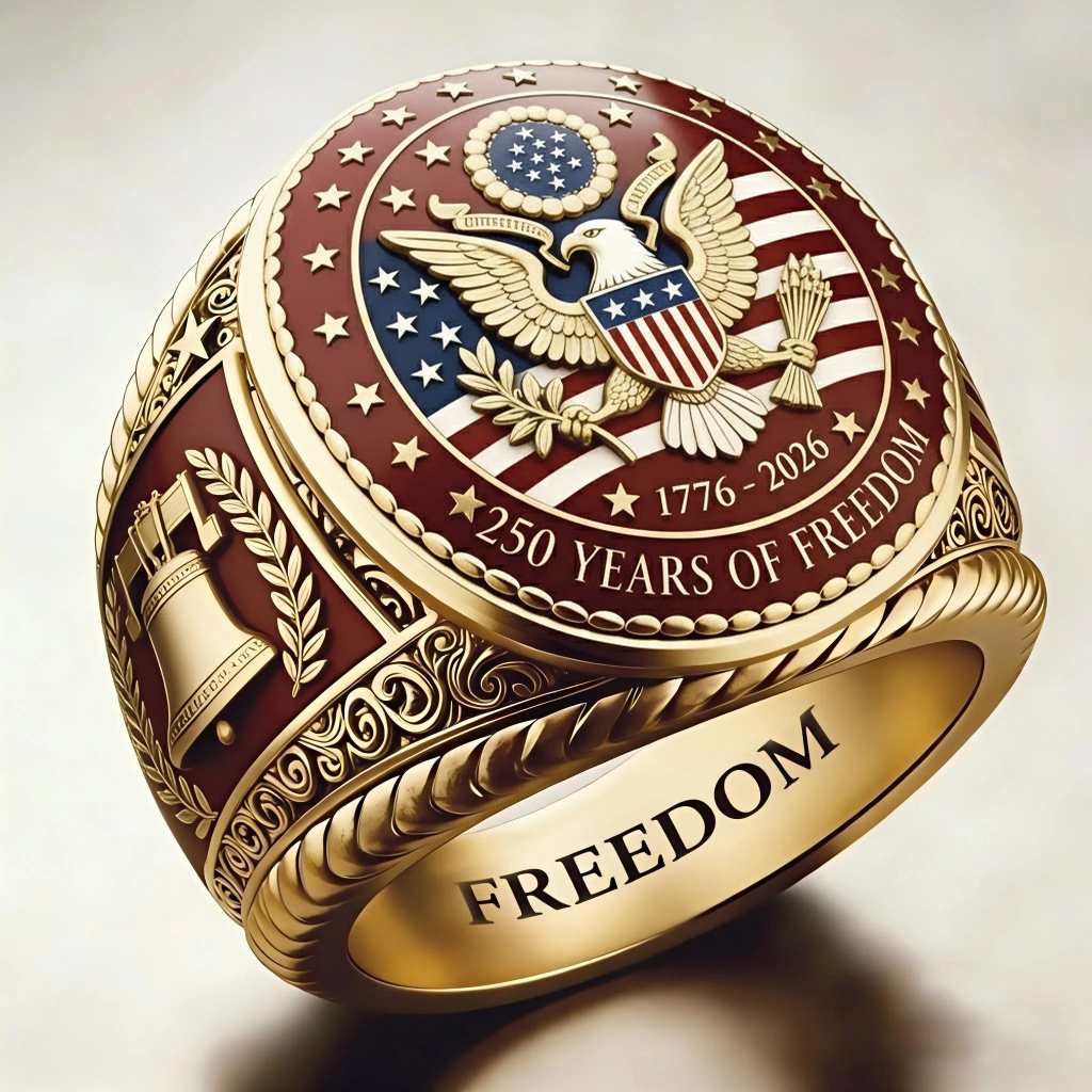 1776-2026 America Jubilee Ring