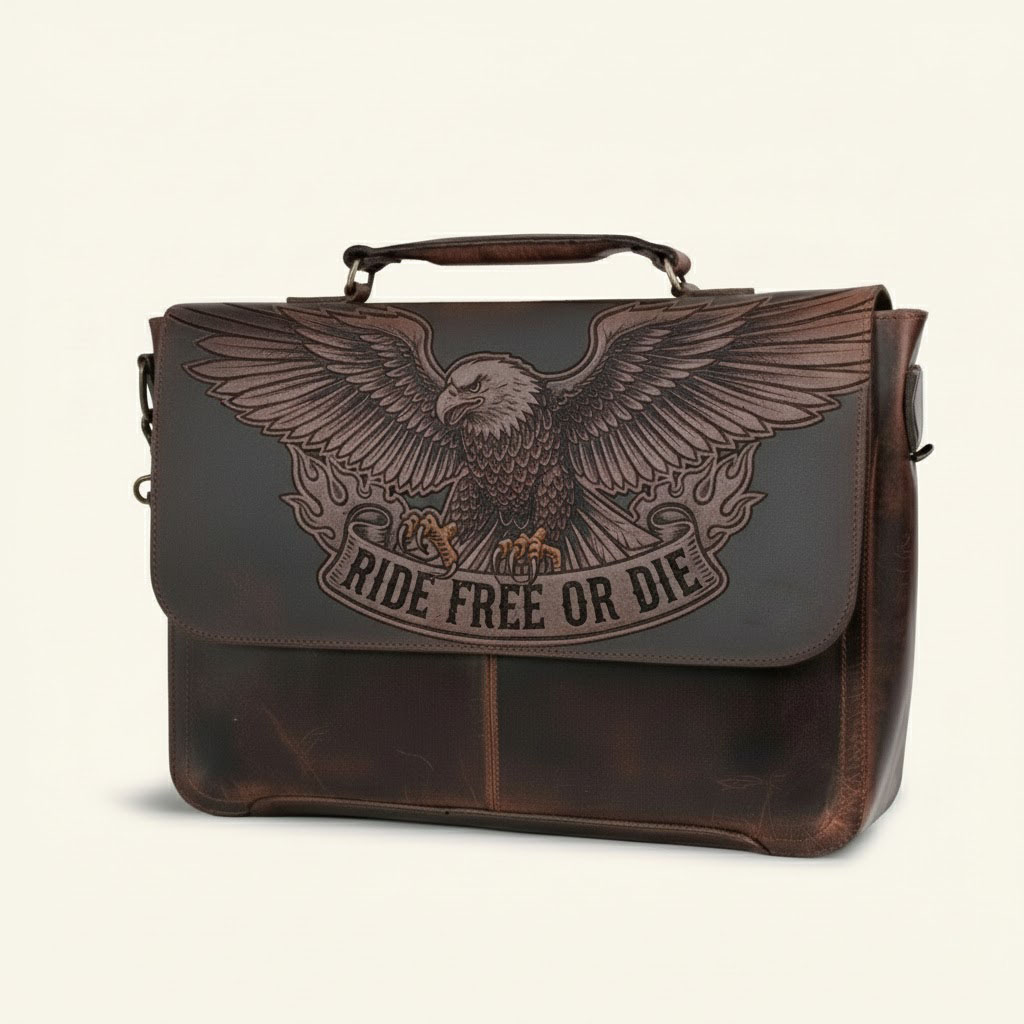 Hardcore Biker Style Vintage Messenger Bag