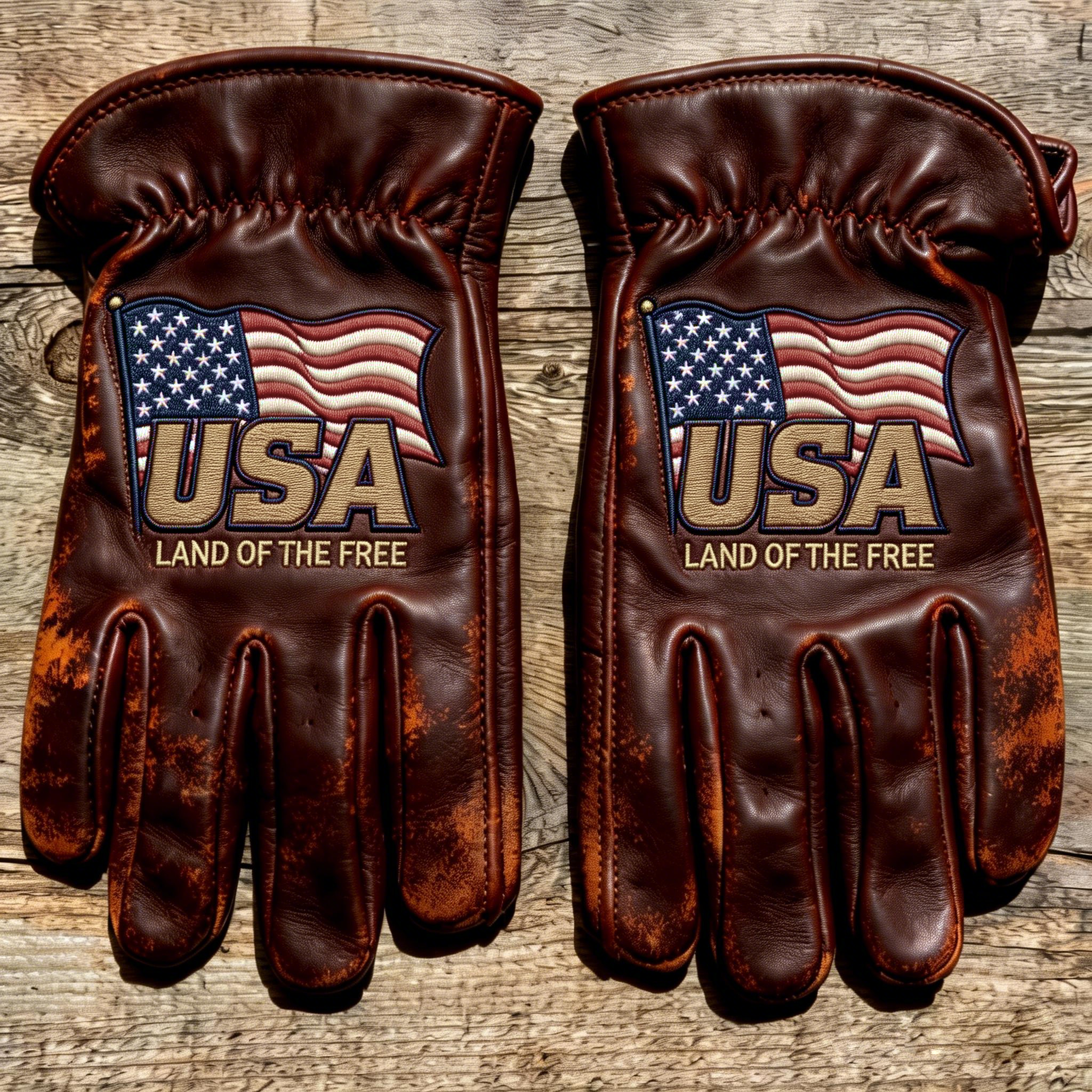 Patriotic USA 250th Commemorative Gloves for Work & Riding