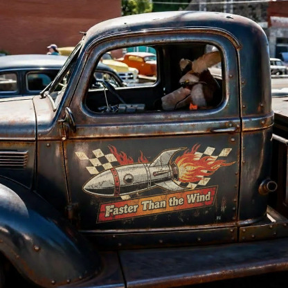 Old-School American Car Sticker | Made for the Uncompromising