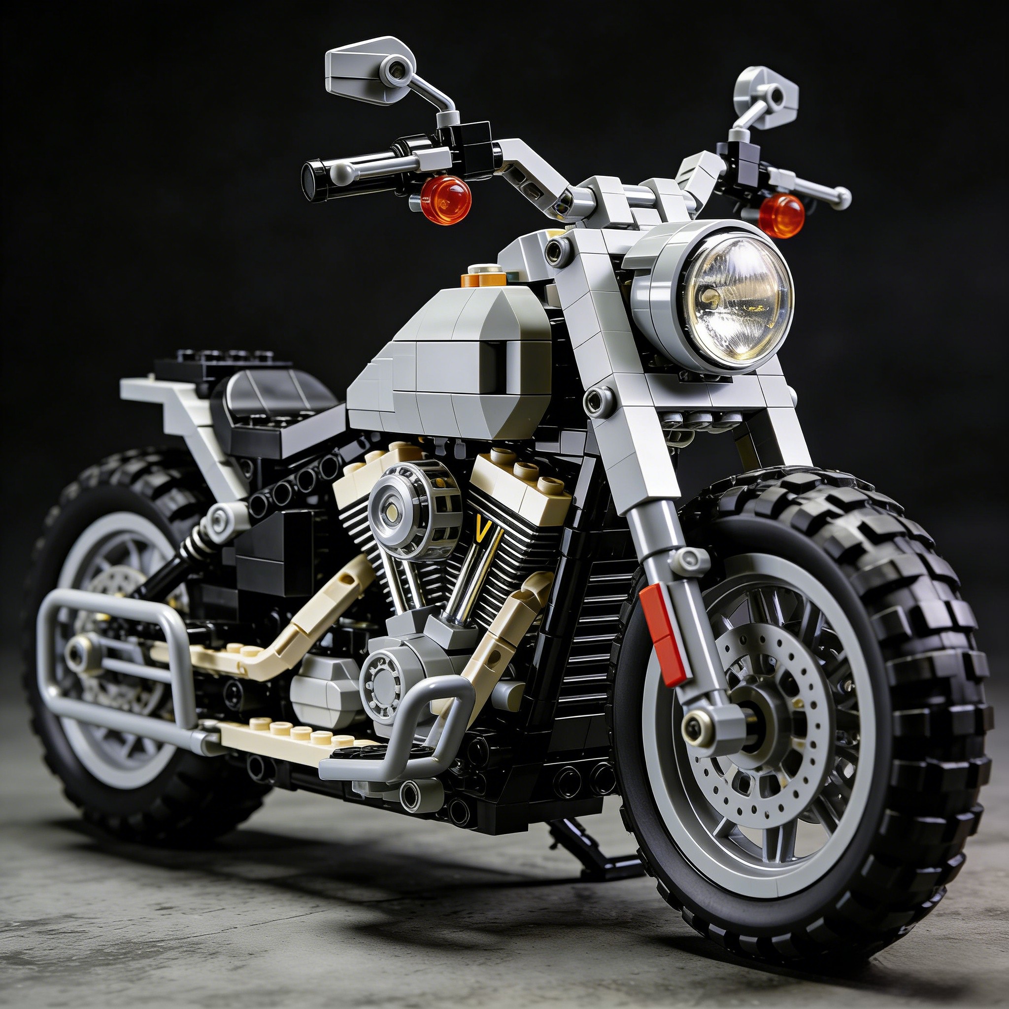 Harley-Davidson motorcycle building blocks