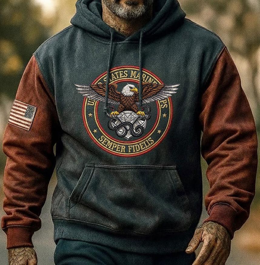 USMC “World’s Largest Brotherhood” Suede Jacket – Eagle, Globe & Ancho