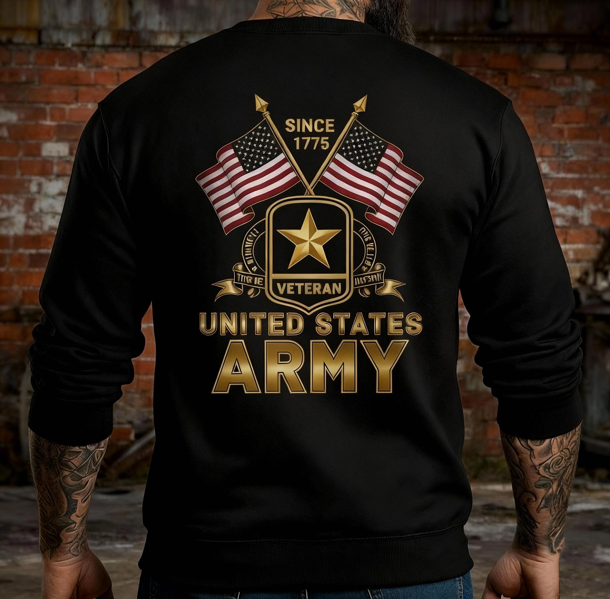 Proud U.S. Army Veteran: Established in 1775 Long-Sleeve