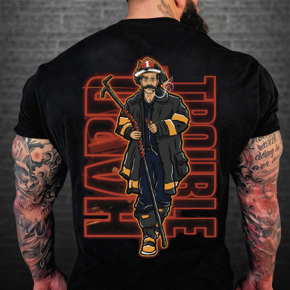 Firefighter Themed Edgy Tee