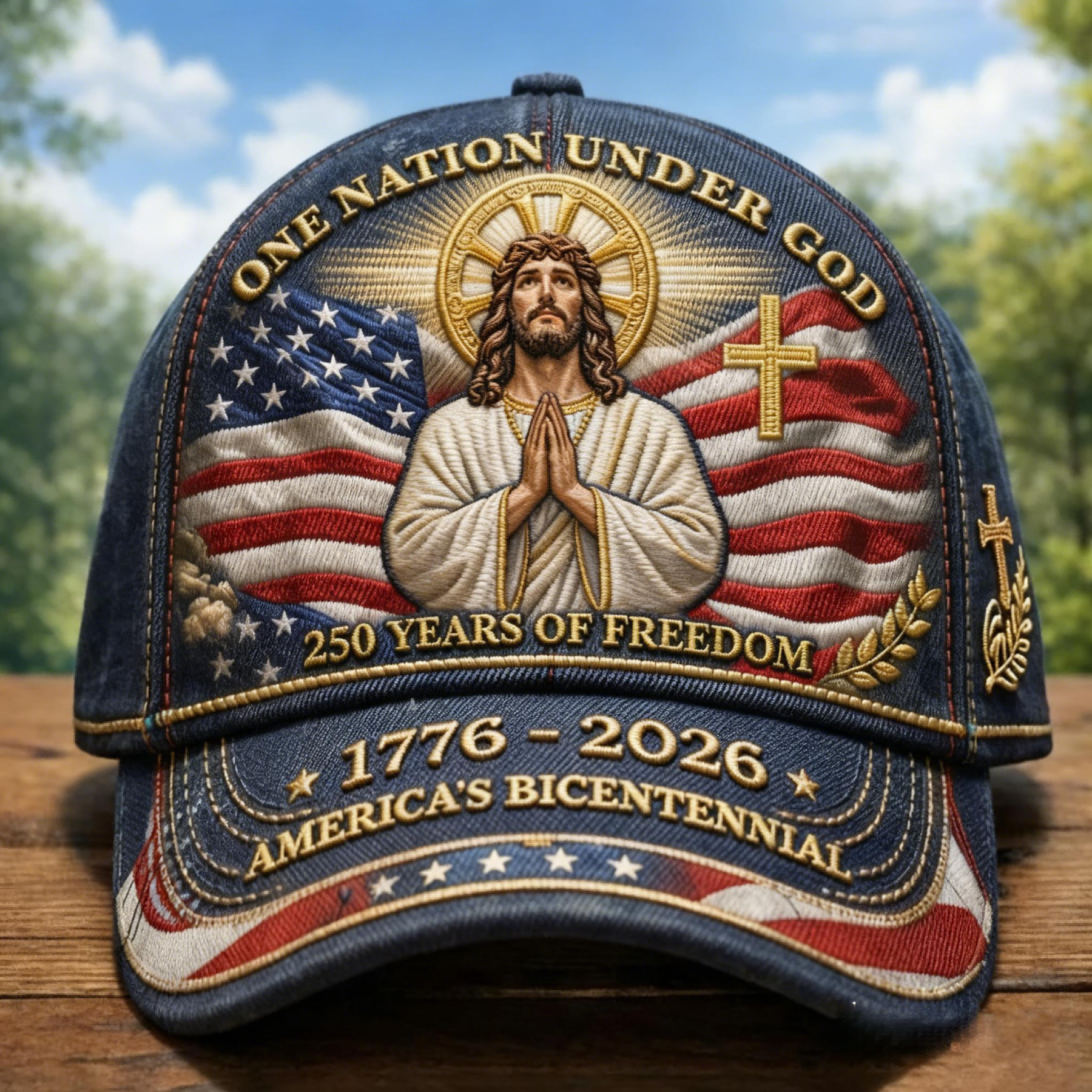 USA 250th Anniversary Commemorative Baseball Cap