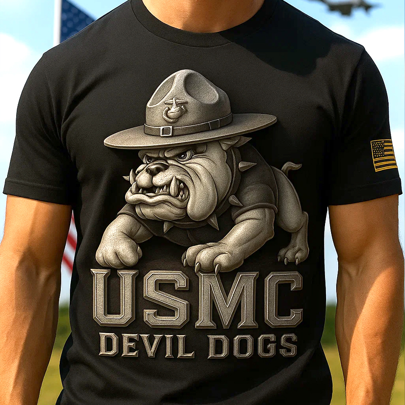 Devil Dog USMC Commemorative Short Sleeve T-Shirt
