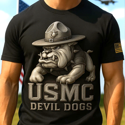 Devil Dog USMC Commemorative Short Sleeve T-Shirt