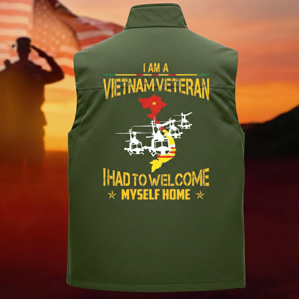 Personalized Vietnam Veterans Multi-Pocket Vest