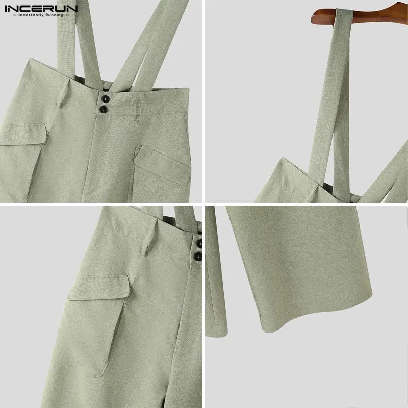 Incerun "Avant-Garde" High-Waisted Suspender Overalls: Modern Palazzo Silhouette & Architectural Tailoring for Statement Events 🏛️