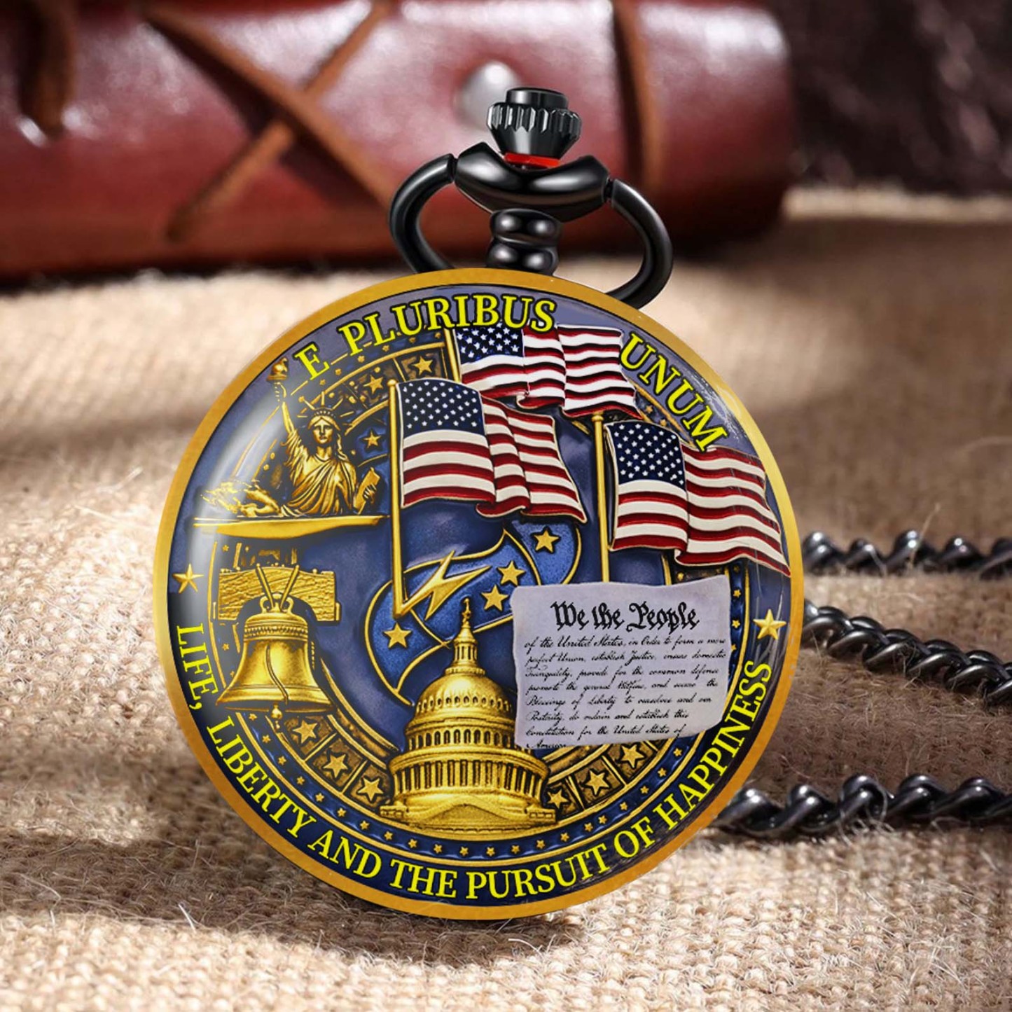 USA 250 Years Anniversary Commemorative Pocket Watch, 250 Years of Freedom 1776–2026 Pocket Watch 