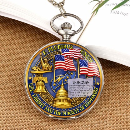 USA 250 Years Anniversary Commemorative Pocket Watch, 250 Years of Freedom 1776–2026 Pocket Watch 