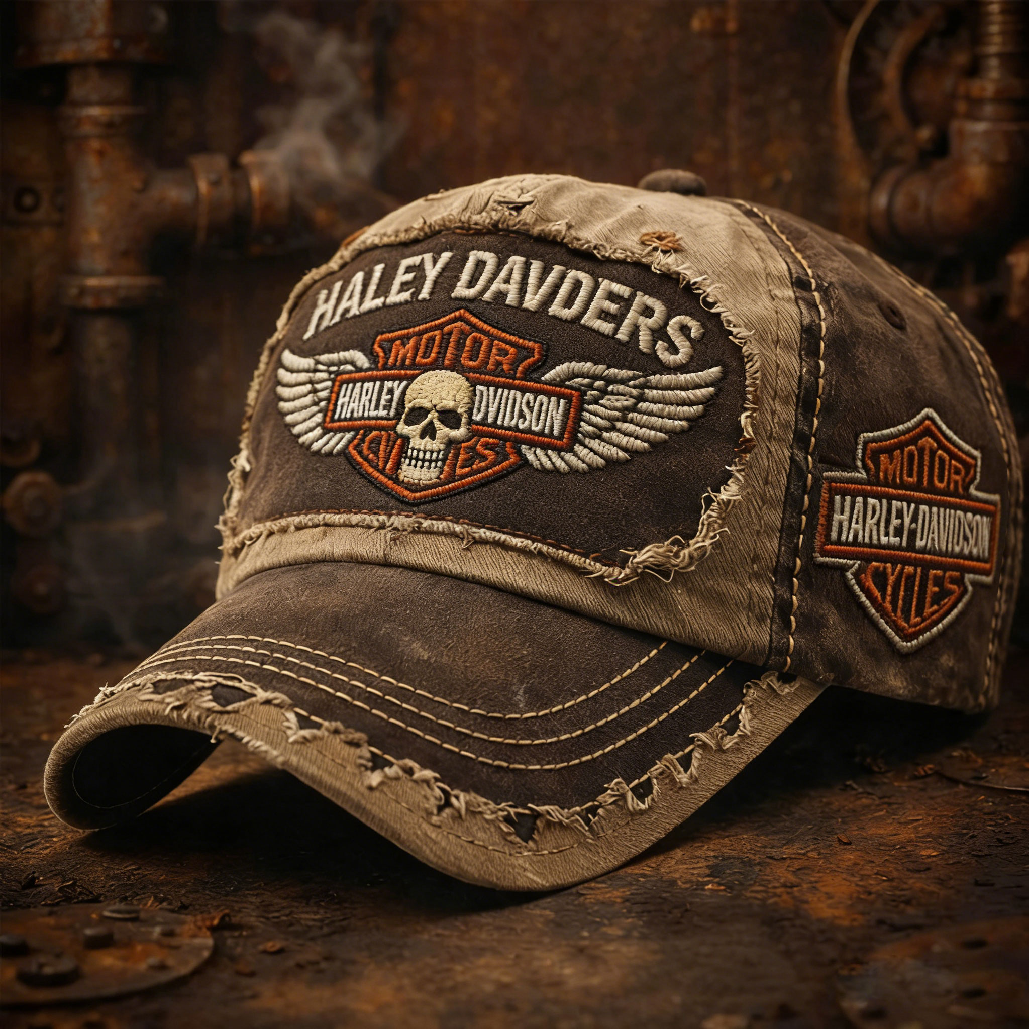 Biker Style Baseball Cap