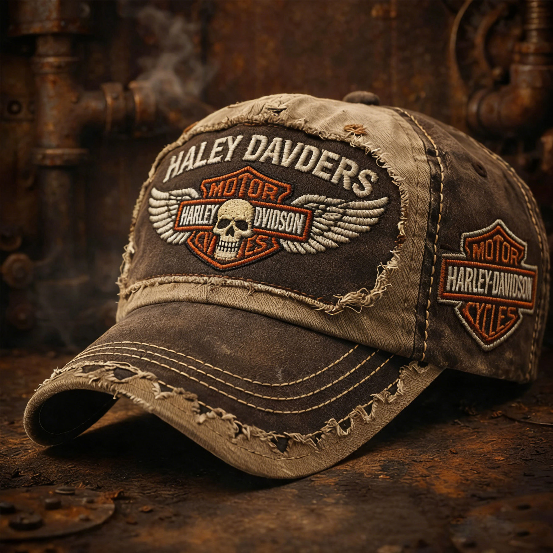 Biker Style Baseball Cap