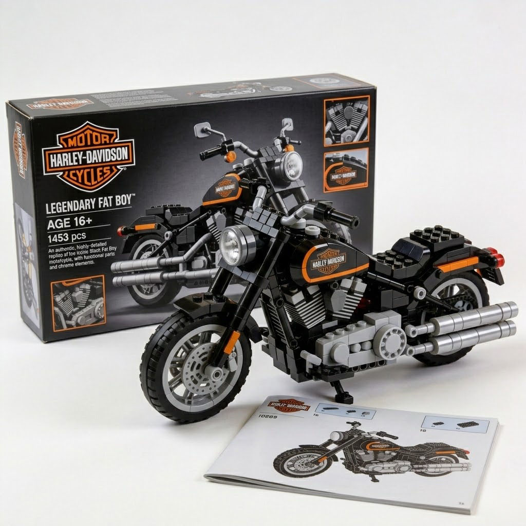 Harley-Davidson motorcycle building blocks