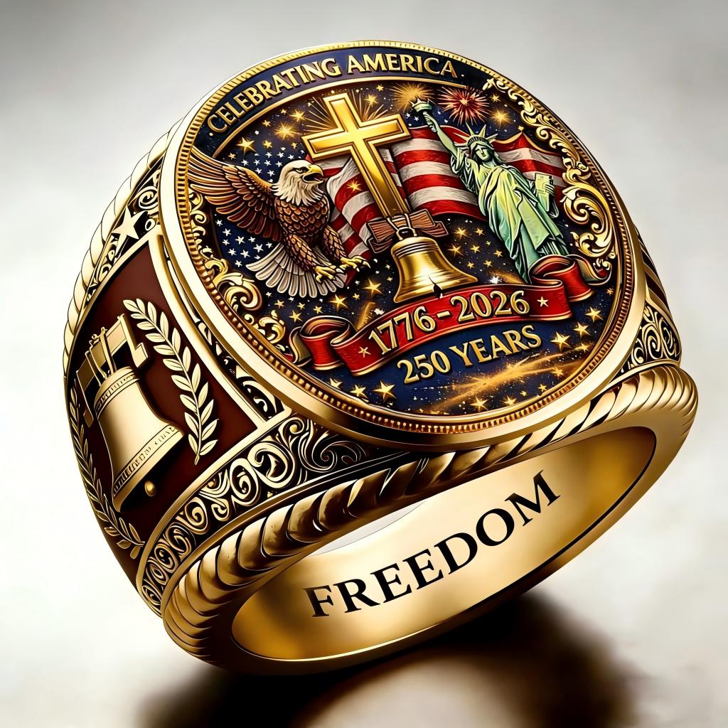 1776-2026 America Jubilee Ring