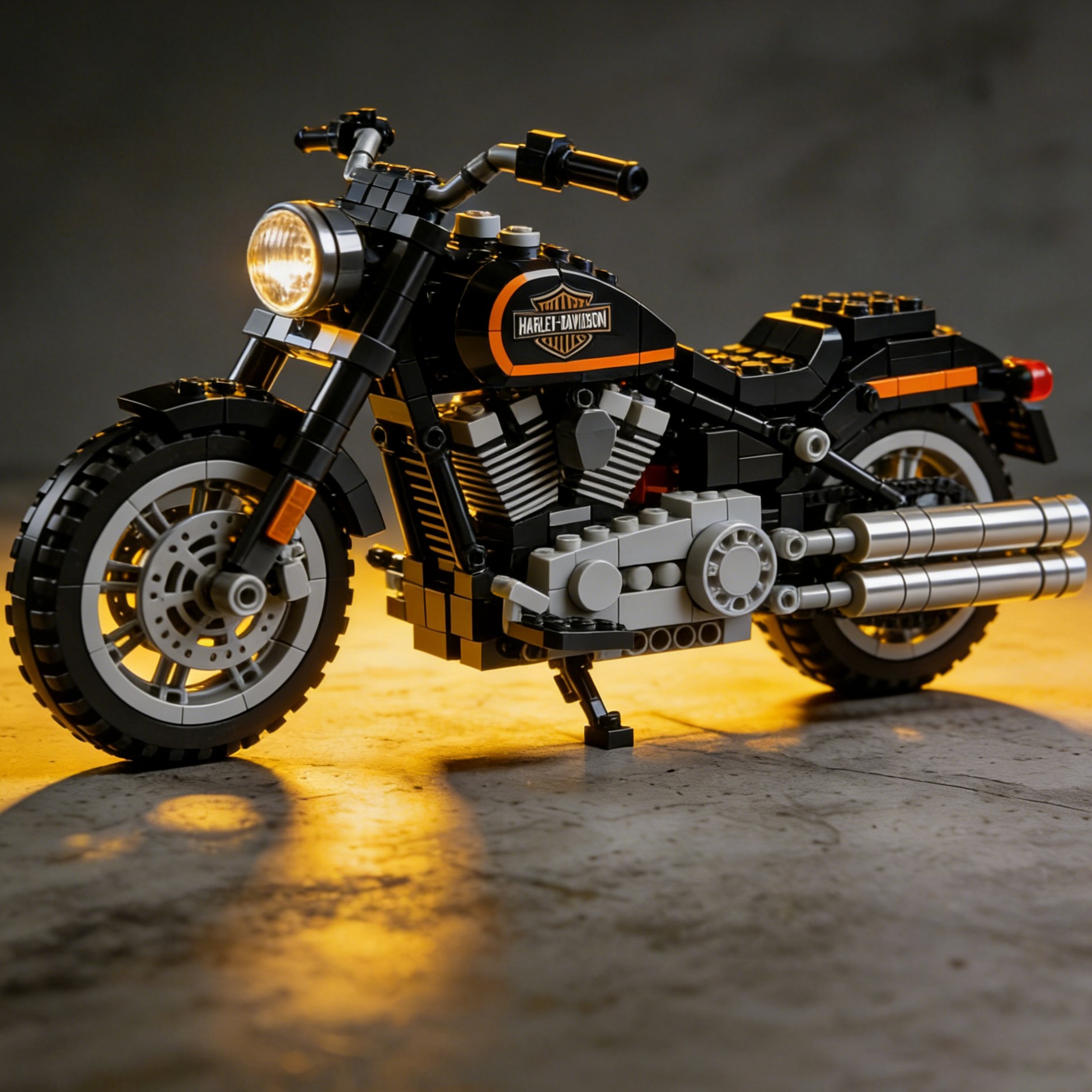 Harley-Davidson motorcycle building blocks