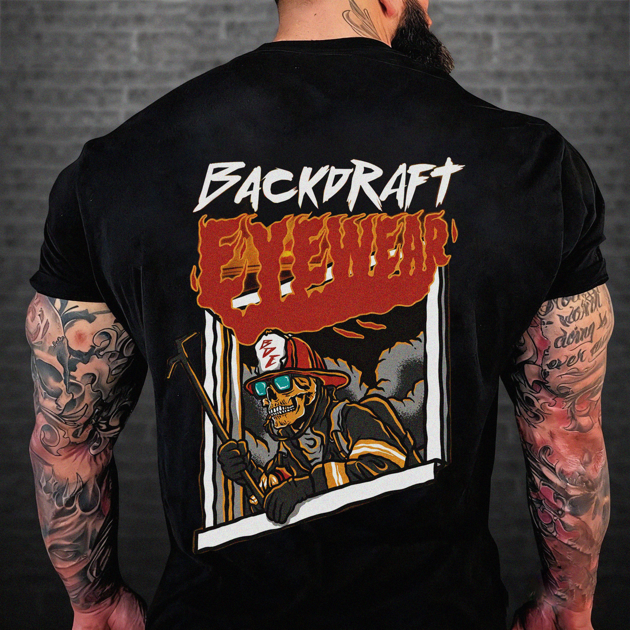 Firefighter Themed Edgy Tee