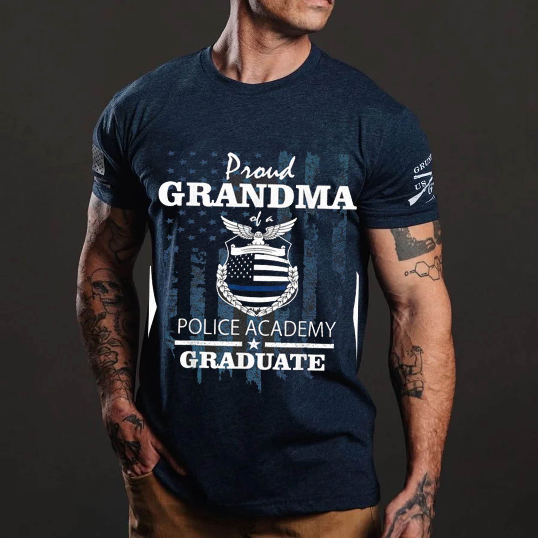 Police Academy Shirts Proud Grandma of New Cop Graduate