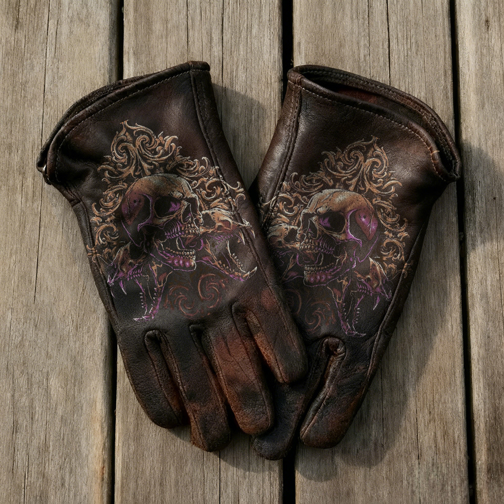 Vintage-Inspired Leather Work Gloves