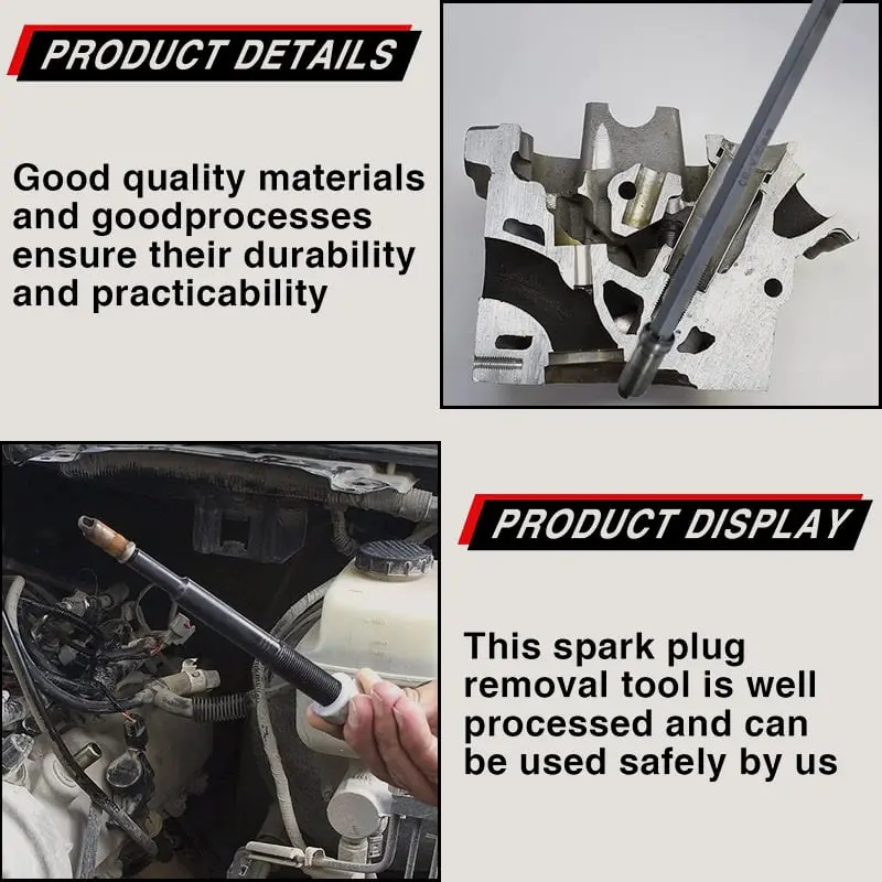 SnapFixMate™ Upgraded Broken Spark Plug Remover – Professional Extraction Tool Kit | Remove Seized & Broken Plugs Without Engine Damage