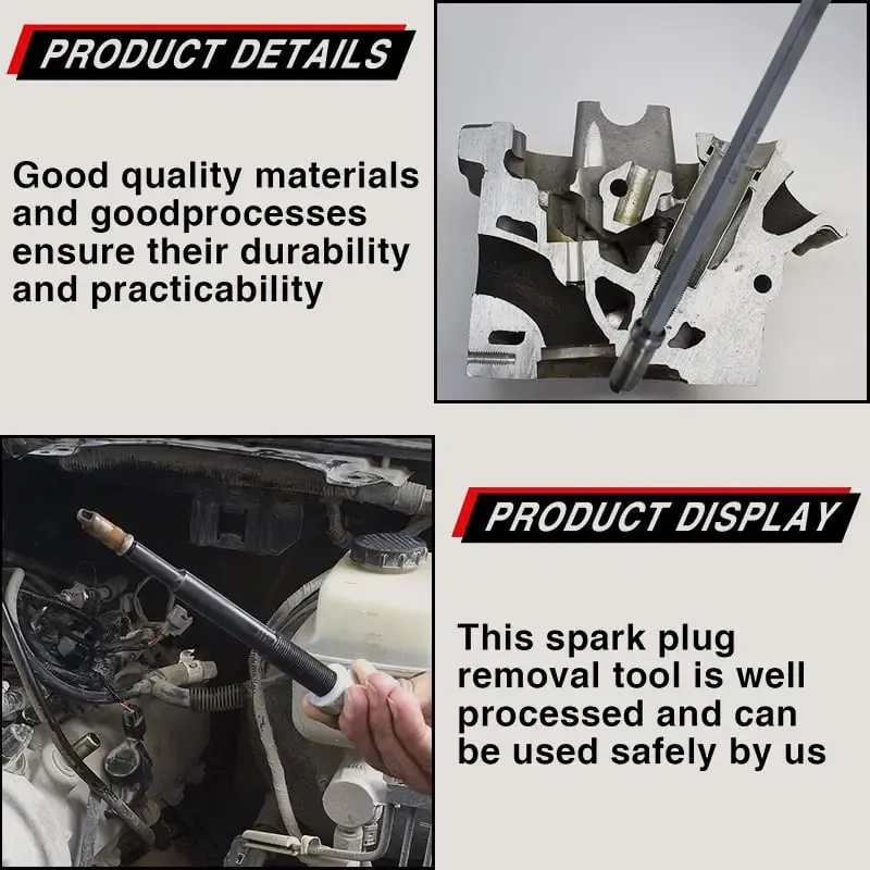 SnapFixMate™ Upgraded Broken Spark Plug Remover – Professional Extraction Tool Kit | Remove Seized & Broken Plugs Without Engine Damage