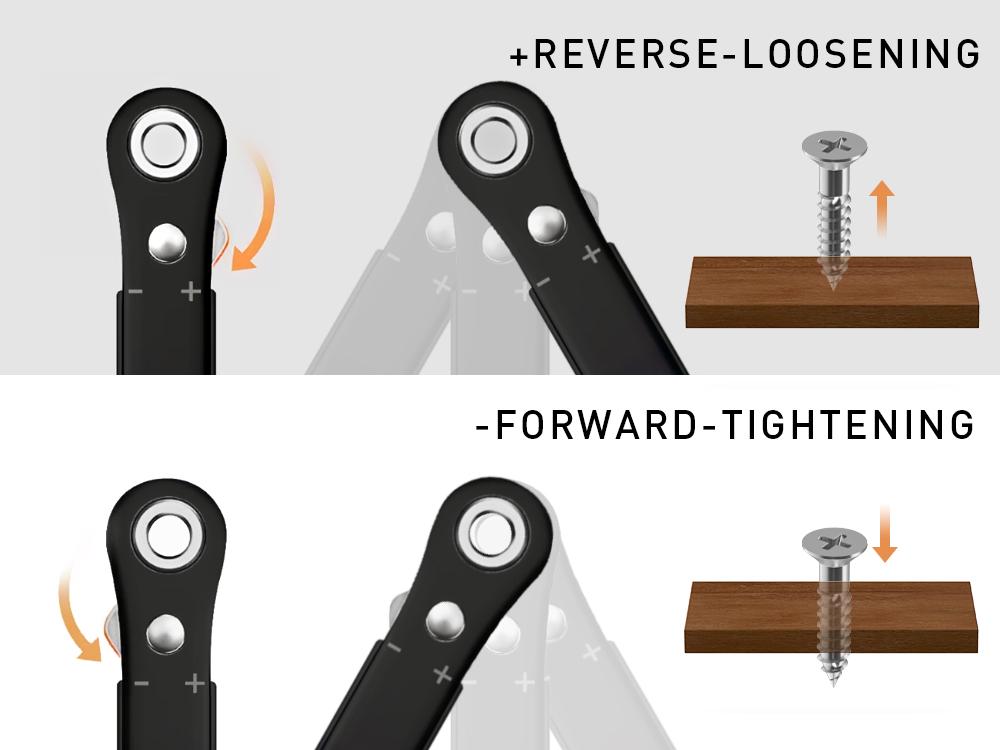 [1 Order=1 Free]Gifts for Men 22 in 1 Multifunction Screwdriver, 90 Degree Right Ratchet Screwdriver Set, Ratcheting Pocket Screwdriver Gifts for Men, Household Repair Tool Kit for Furniture, Father's Day& Birthday Gifts for Men Dad