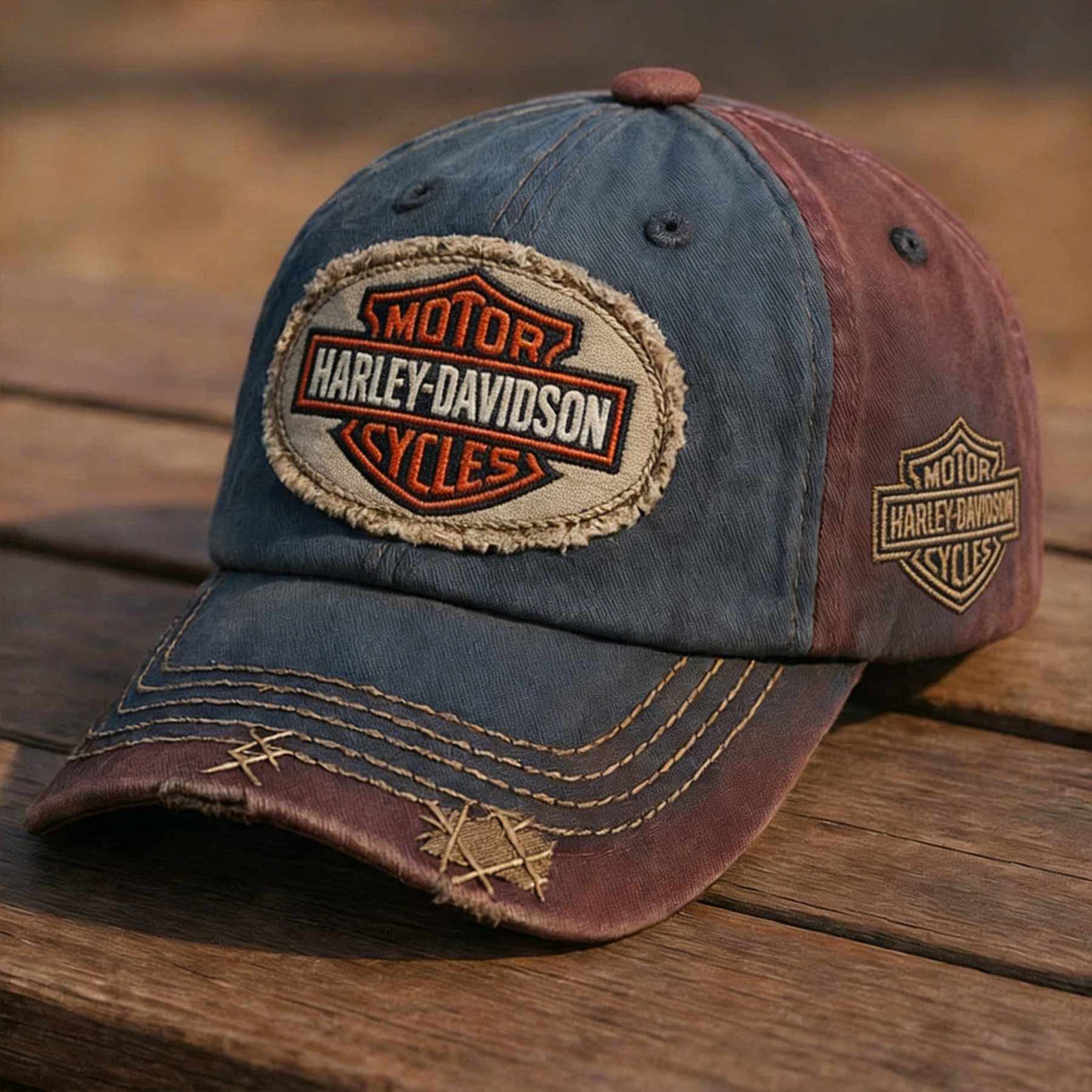 Biker Style Baseball Cap