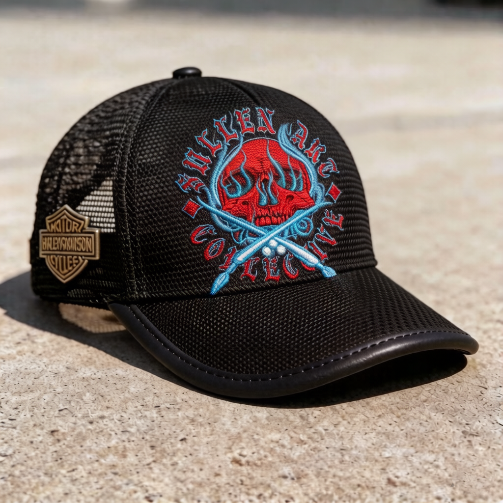 Biker Style Baseball Cap