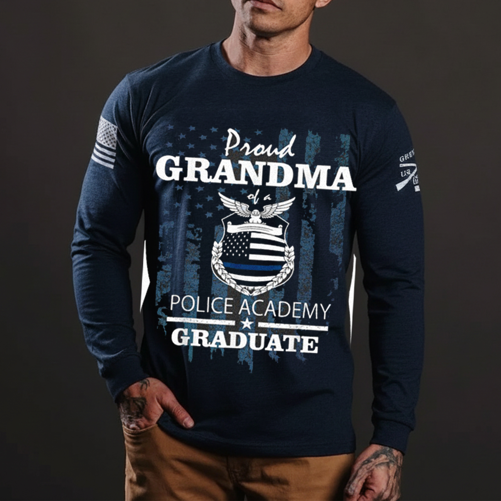 Police Academy Shirts Proud Grandma of New Cop Graduate