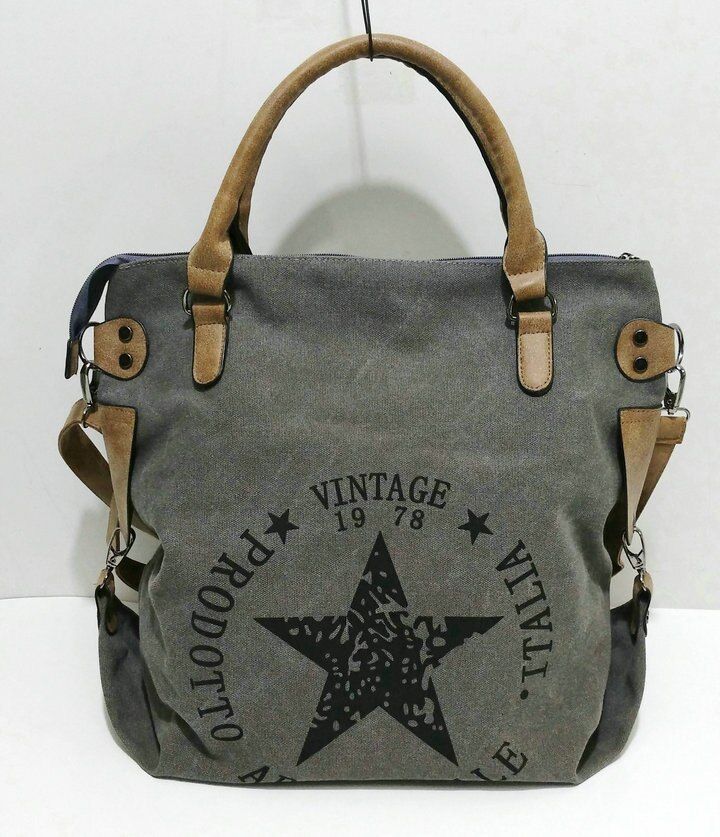 Vintage Military Canvas Carry Bag