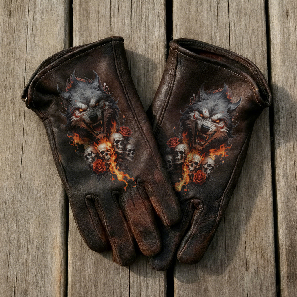 Vintage-Inspired Leather Work Gloves