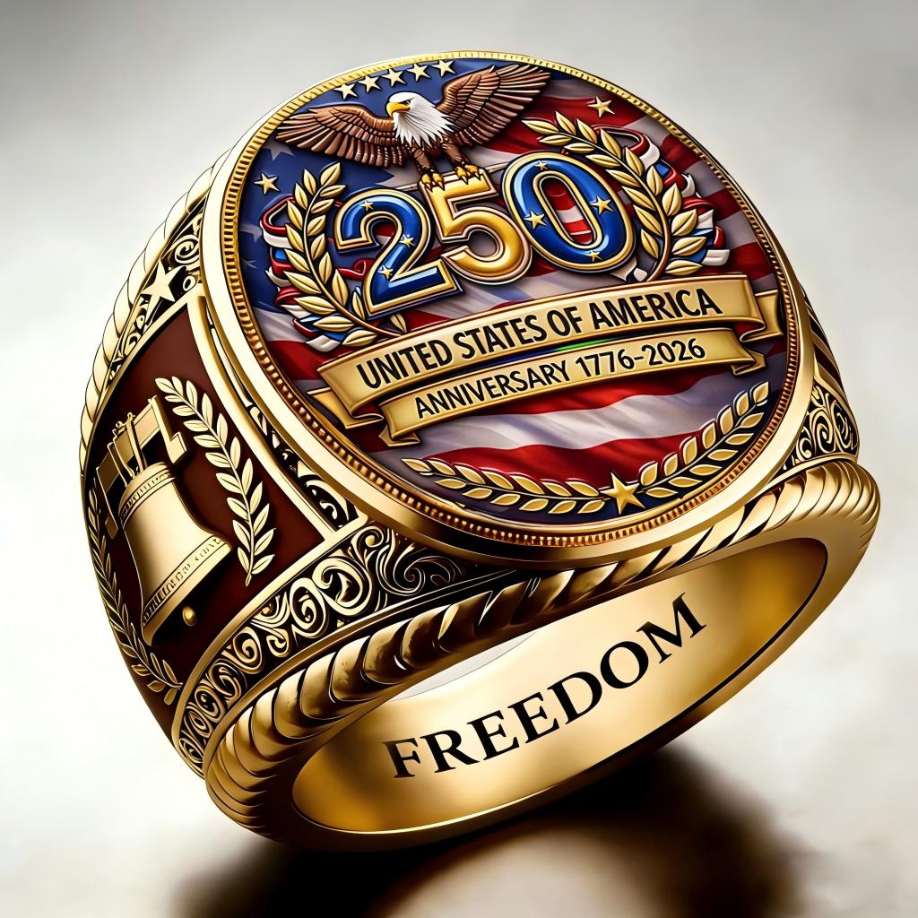 1776-2026 America Jubilee Ring