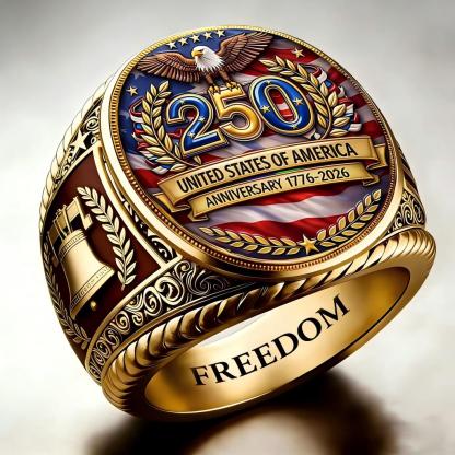1776-2026 America Jubilee Ring
