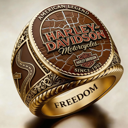 Classic American Motorcycle Style Vintage Biker Ring