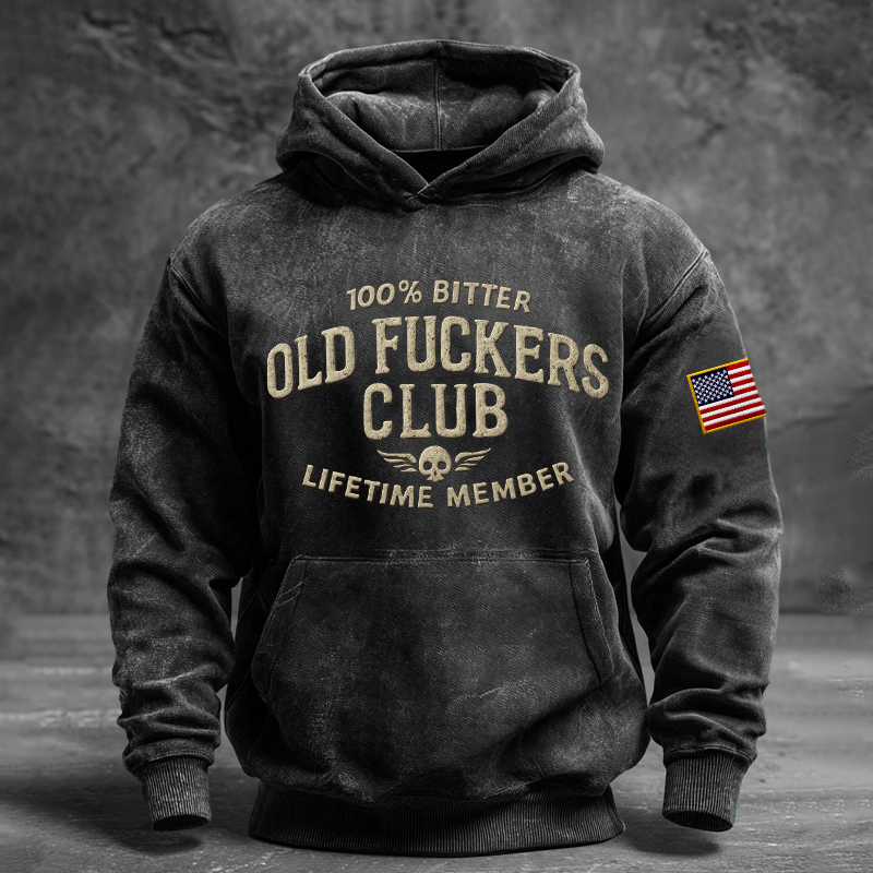 Vintage "Old Club" Lifetime Member Hoodie