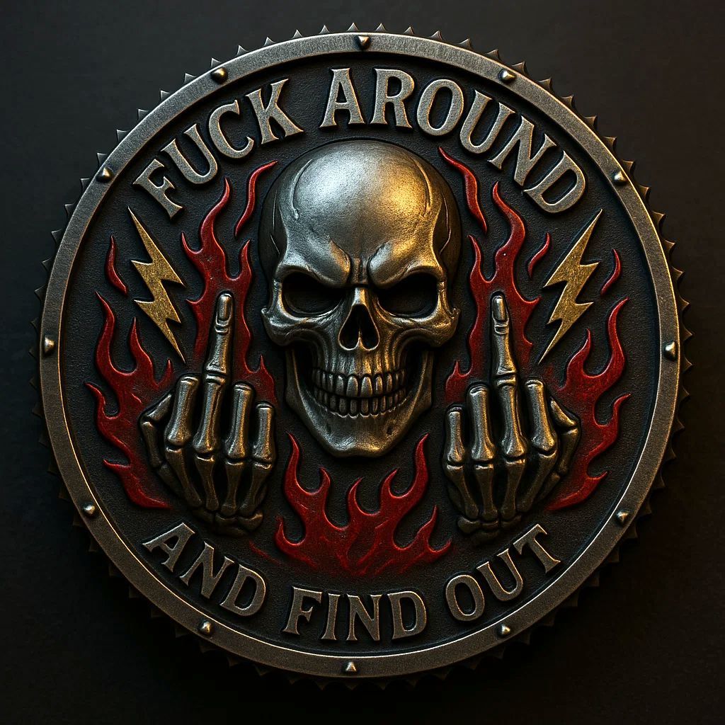 FAFO Challenge Coin:Stay Ready So You NeverHave't Get Ready F Around & Find OUT