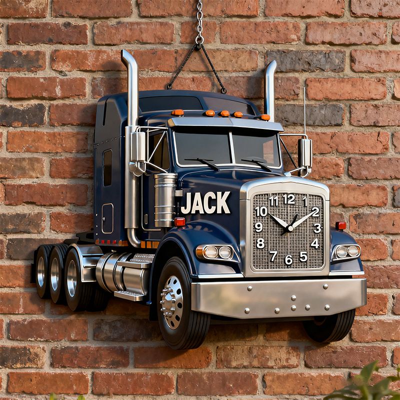 Personalized Classic Truck Theme Clock